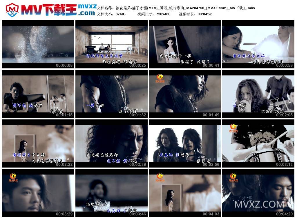 浪花兄弟-痛了才懂(MTV)_国语_流行歌曲_MA204756